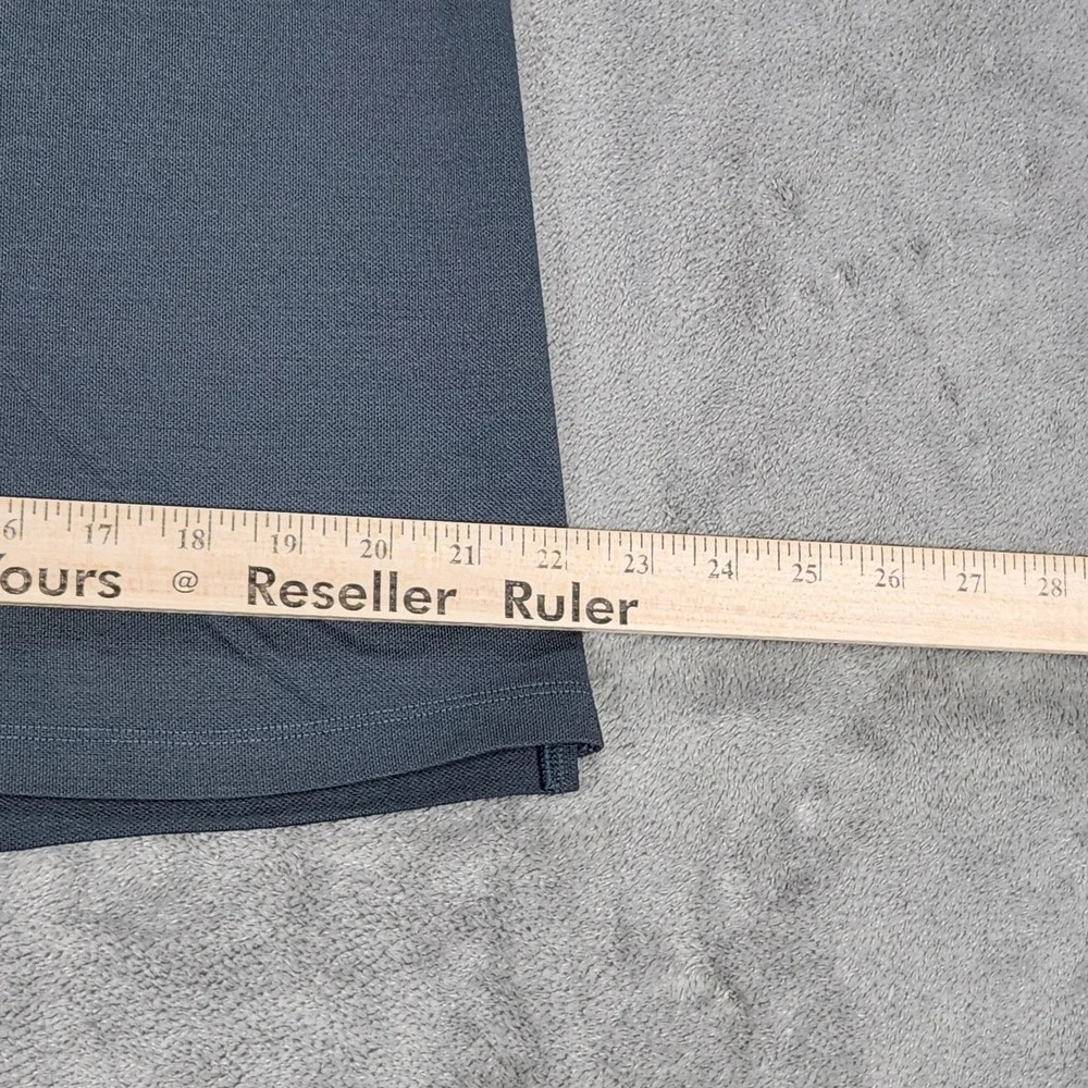 Unbound Merino Polo Shirt Mens Large Gray Solid Merino Wool Blend Knit Casual